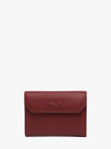Portefeuille Original N 2 Compartimenten Leder Nathan baume Rood original n 413N