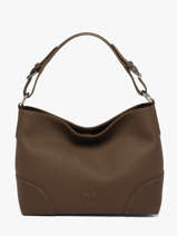 Sac Port� �paule Tango Bis Cuir Nathan baume Marron nathan 52