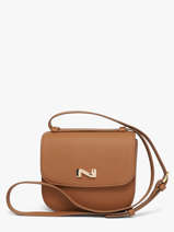 Sac Bandouli�re Penelope Cuir Nathan baume Marron odyssey 1