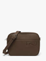 Sac Bandouli�re N City Louvain Cuir Nathan baume Marron n city 7