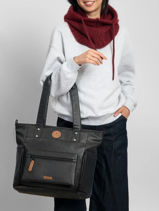 Tote Bag Medium Pro Cabaia Zwart adventurer TOTEBAGM-vue-porte