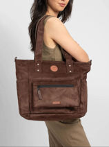 Tote Bag Medium Pro Cabaia Marron adventurer TOTEBAGM-vue-porte