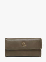 Portefeuille Lulu castagnette Groen zip ORASIE