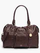 Sac Port� �paule A4 Bride Lulu castagnette Marron bride 3