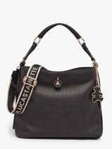Schoudertas Cadenas Lulu castagnette Zwart cadenas BATISTE