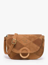 Cross Body Tas Neflier Patchwork Woomen Bruin neflier patchwork WNET04