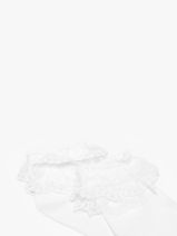 Chaussettes Pieces Blanc socks women 17140916-vue-porte