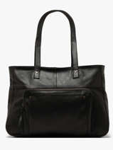 Sac Port� �paule Ribs Cuir Pieces Noir ribs 17152864