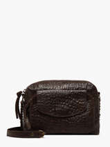 Cross Body Tas Naina Leder Pieces Bruin naina 17063358