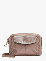 Cross Body Tas Naina Leder Pieces Beige naina 17087872