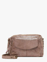 Cross Body Tas Naina Leder Pieces Beige naina 17063358