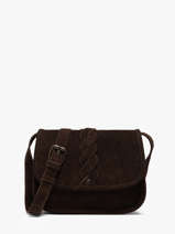 Sac Bandouli�re Aspen Cuir Pieces Marron aspen 17166672