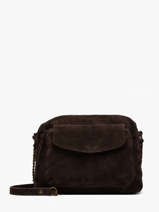 Cross Body Tas Naina Leder Pieces Bruin naina 17111600