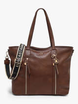 Sac Port� �paule A4 Zip Lulu castagnette Marron zip 2