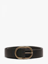 Damesriem Leder Pieces Zwart laura 17125486