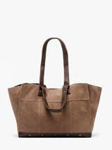 Sac Port� �paule Ava Cuir Pieces Beige ava 17166656