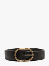 Damesriem Leder Pieces Zwart laura 17125486
