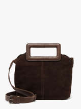 Schoudertas Adeline Leder Pieces Bruin adeline 17166659