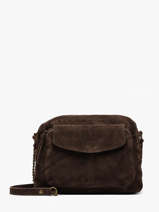 Cross Body Tas Naina Leder Pieces Bruin naina 17111600