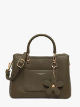 Sac Bandouli�re Grained Flora & co Vert grained H6931