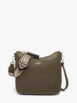 Sac Bandouli�re Grained Flora & co Vert grained F8575