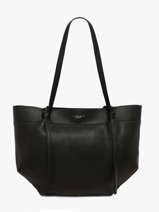 Sac Port� �paule Grained Flora & co Noir grained F9984