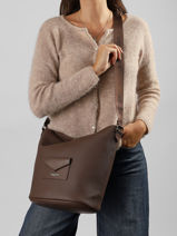 Cross Body Tas Maya Double Kba Lancaster Bruin maya double kba 107-vue-porte