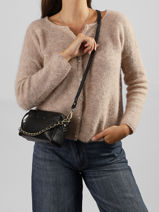 Cross Body Tas Vintage Leder Mila louise Zwart vintage 23673XE1-vue-porte