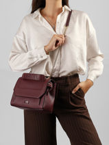 Handtas M Ninon Leder Lancel Violet ninon A09222-vue-porte