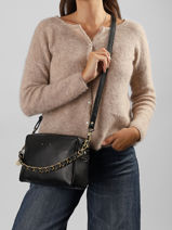 Cross Body Tas Vintage Leder Mila louise Zwart vintage 23673LC1-vue-porte