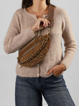 Heuptasje Leder Mila louise Beige vintage 23689PA1-vue-porte