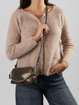 Cross Body Tas Vintage Leder Mila louise Groen vintage 23673XSX-vue-porte