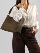 Schoudertas Tango Bis Leder Nathan baume Bruin nathan 52-vue-porte