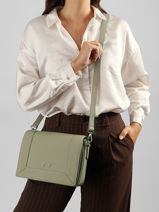 Cross Body Tas Rotterdam Leder Nathan baume Groen mondrian 3-vue-porte