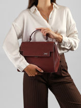 Handtas Louise Nubuck Leder Nathan baume Rood dynasty 1NG-vue-porte