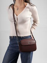 Sac Bandouli�re Essentiel David jones Marron essentiel CM8699-vue-porte