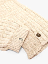 Chaussettes Ugg Beige socks women 1180790-vue-porte