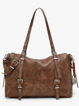 Schoudertas Half Logo Desigual Bruin half logo 26WAXPAF