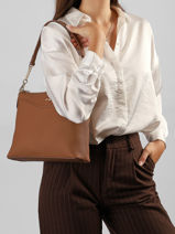 Cross Body Tas Greta Leder Nathan baume Bruin riviera 2-vue-porte