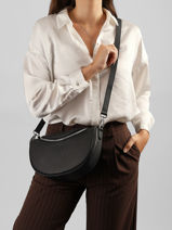 Cross Body Tas Lago Leder Nathan baume Zwart brasil 3-vue-porte