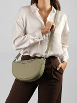 Sac Bandouli�re Lago Cuir Nathan baume Vert brasil 3-vue-porte