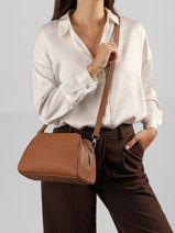Sac Bandouli�re Brenda Cuir Nathan baume Marron state 2-vue-porte