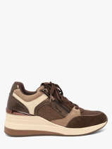 Sneakers En Cuir Tamaris Marron women 41
