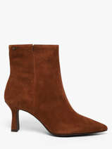 Bottines Talon Aiguille En Cuir Tamaris Marron women 45