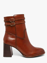 Bottines � Talon En Cuir Tamaris Marron women 47
