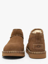 Enkellaarsjes Uit Leder Ugg Beige women 1180626