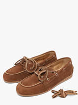 Bootschoenen Uit Leder Pavement Bruin women 24128347