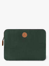 Laptophoes Met 16" Laptopvak Cabaia Groen accessoire SLEEVE16