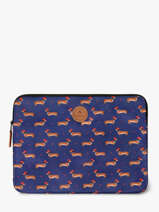 Laptophoes Met 16" Laptopvak Cabaia Blauw accessoire SLEEVE16