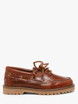 Bootschoenen Uit Leder Pavement Bruin women 24324052
